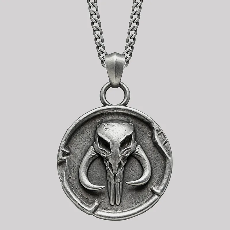 Mythic Skull Geek Sculptural Necklace