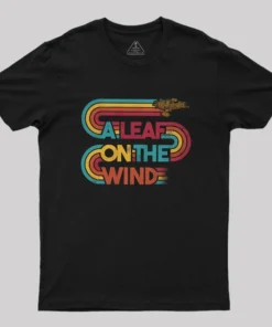 Vintage Leaf On The Wind Geek T-Shirt