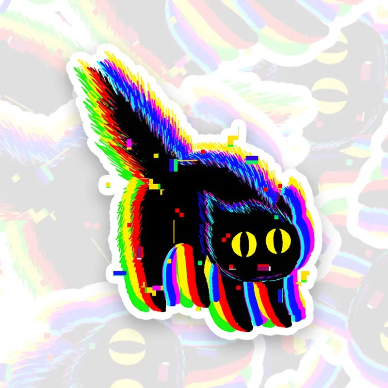 Technicat Glitch Geek Sticker