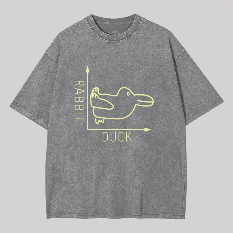 Rabbit or Duck Washed T-shirt - Image 8
