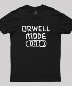 Alternative view of Orwell Mode ON: George Orwell Geek T-Shirt