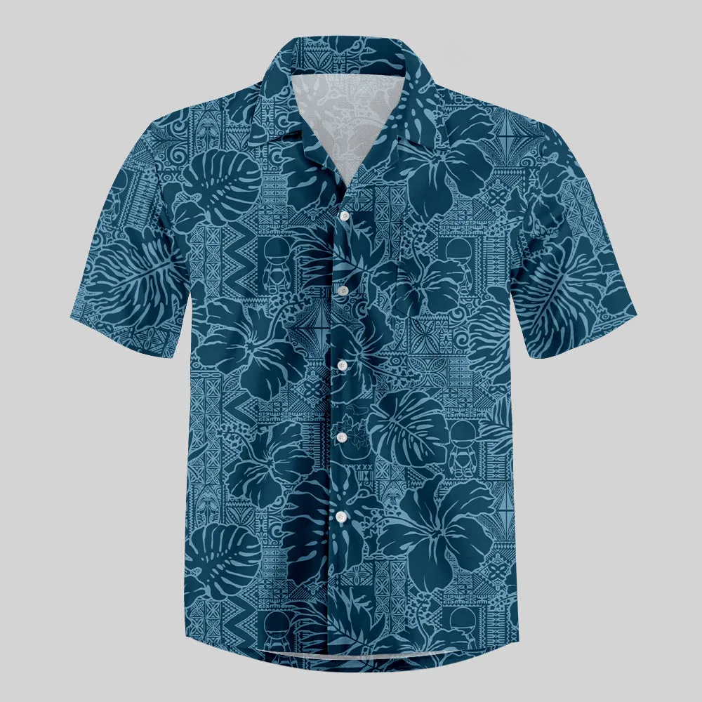 No Hope Hawaiian Pattern Button Up Pocket Shirt - Image 5