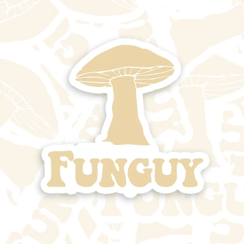 Fungi Fun Guy Funny Geek Sticker