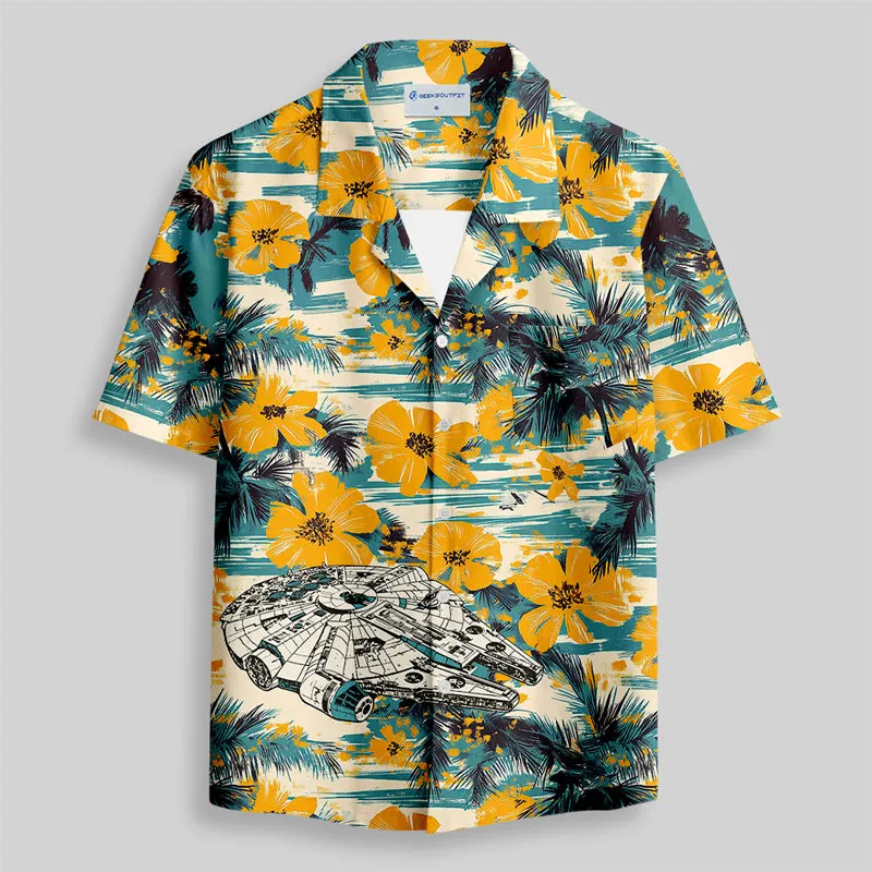 Tropical Falcon Button Up Pocket Shirt - Image 2