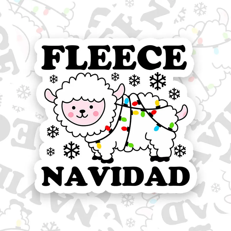 Fleece Navidad Geek Sticker