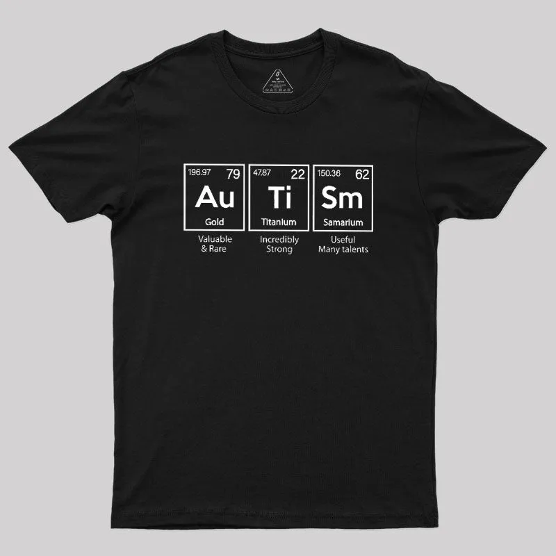 Autism Awareness Elements Periodic Geek T-Shirt
