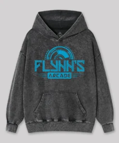 Alternative view of Flynn's Arcade Est 1982 Washed Hoodie