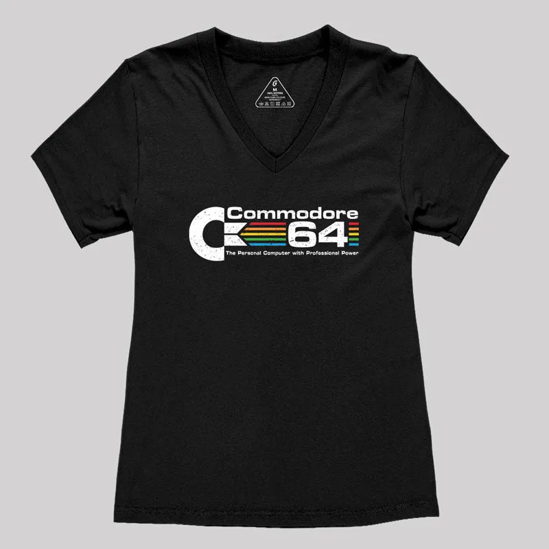Commodore 64 Nerd Women's V-Neck T-shirt - Image 2