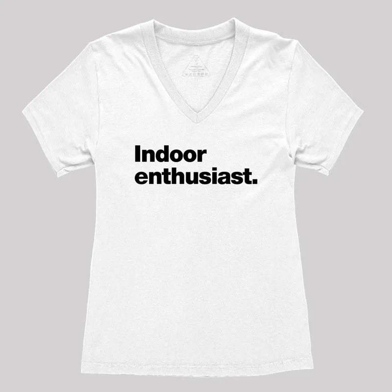 Indoor Enthusiast Premium Women's V-Neck T-shirt - Image 4