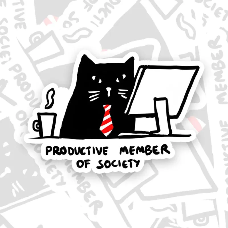 The Good Cat Geek Sticker