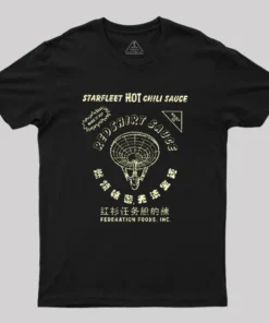 Alternative view of Starfleet Hot Sauce Geek T-Shirt