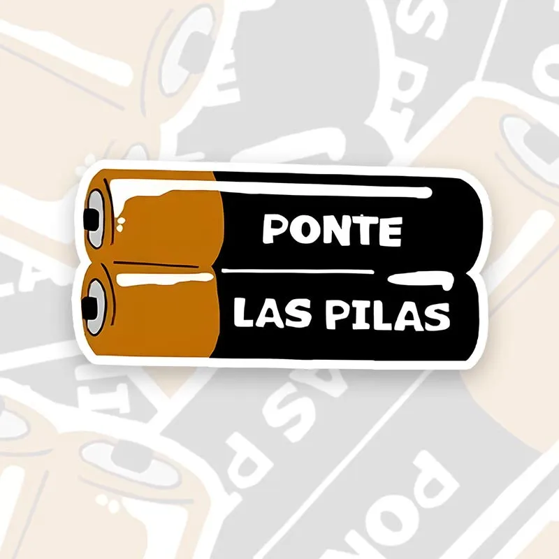 Ponte las Pilas Mexican Geek Sticker