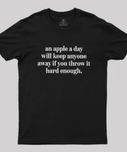 Alternative view of An Apple A Day Geek T-Shirt
