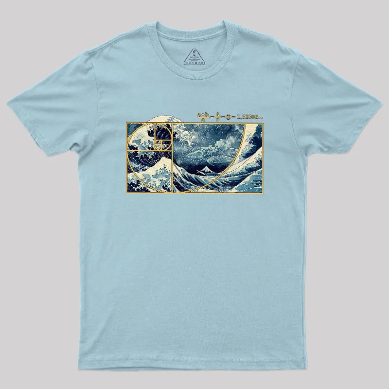The Great Fibonacci Wave Science Geek T-Shirt - Image 10