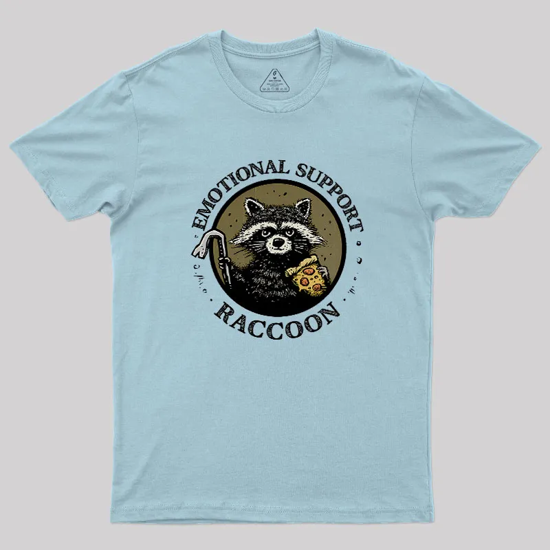 Emotional Support Raccoon Geek T-Shirt - Image 8