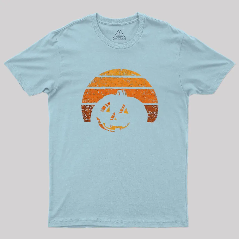 Pumpkin Silhouette Geek T-Shirt - Image 6