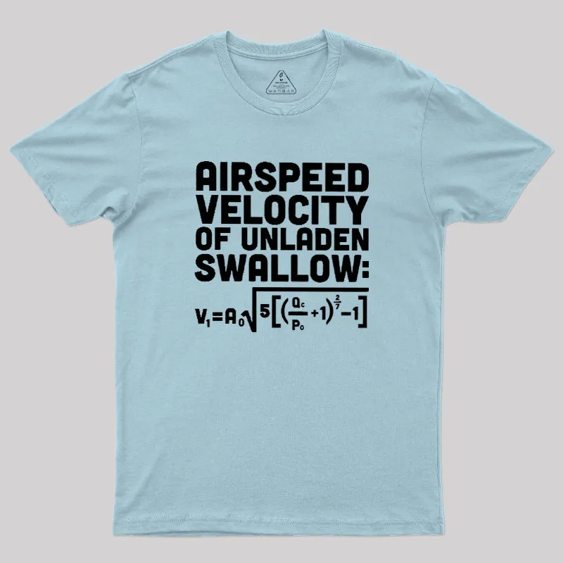 Airspeed Velocity of an Unladen Swallow Geek T-Shirt - Image 10