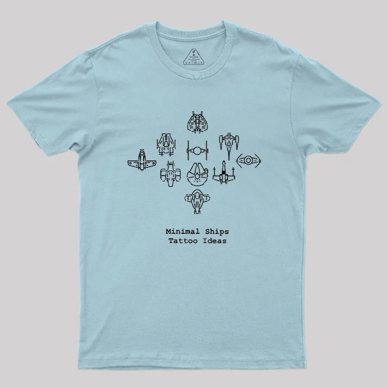 Minimal Ships Geek T-Shirt - Image 7