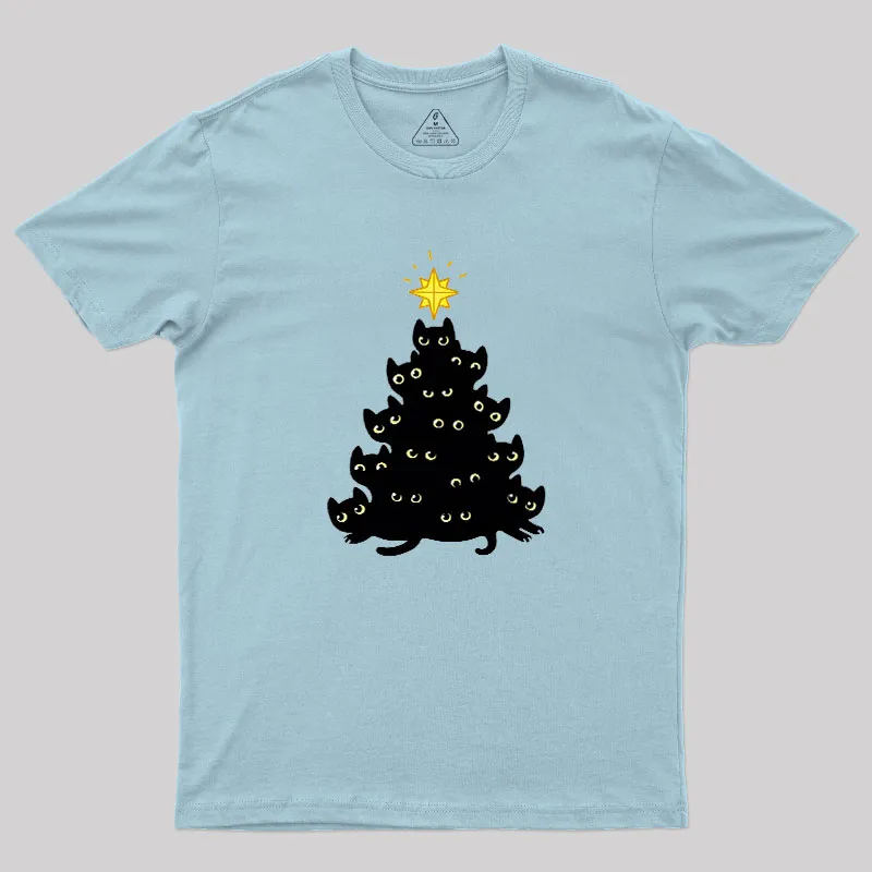 Meowy Christmas Geek T-Shirt - Image 9