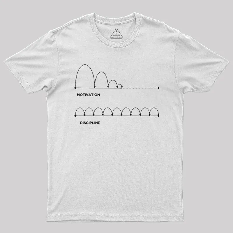 A Visual Comparison of Motivation and Discipline T-Shirt - Image 10