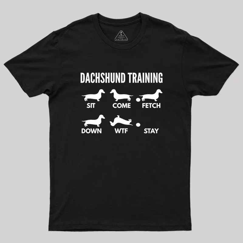 Dachshund Training Dachshund Dog Geek T-Shirt - Image 2