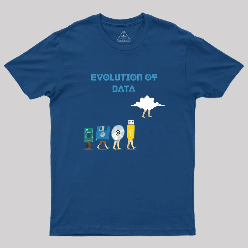 Data Evolution Data Pun Data Scientist Geek T-Shirt - Image 2