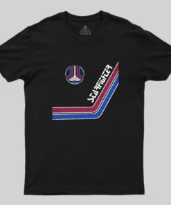 Alternative view of Starfighter Arcade Cabinet Geek T-Shirt
