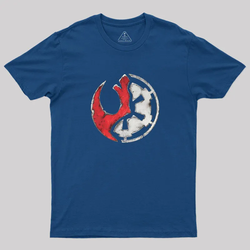 Shattered Rebel Empire Geek T-Shirt - Image 3