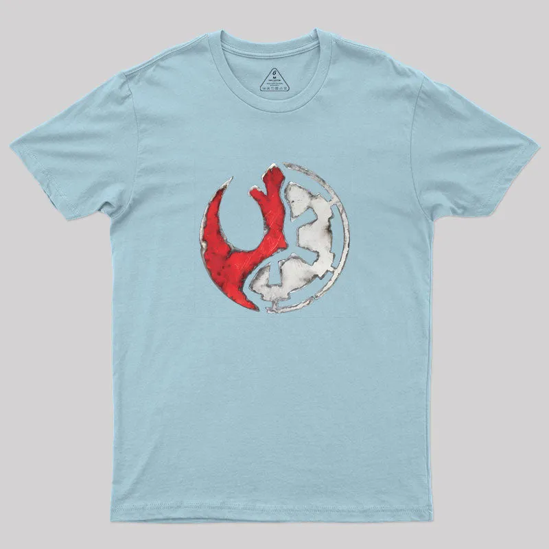 Shattered Rebel Empire Geek T-Shirt - Image 9