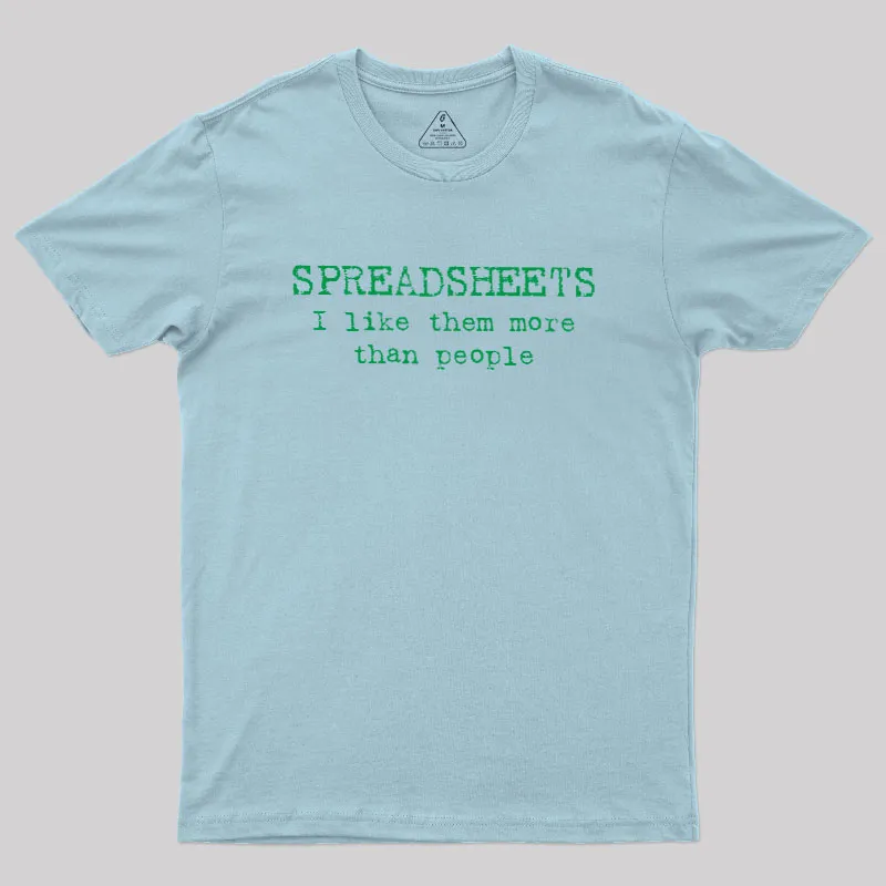 Spreadsheet Excel Geek T-Shirt - Image 4