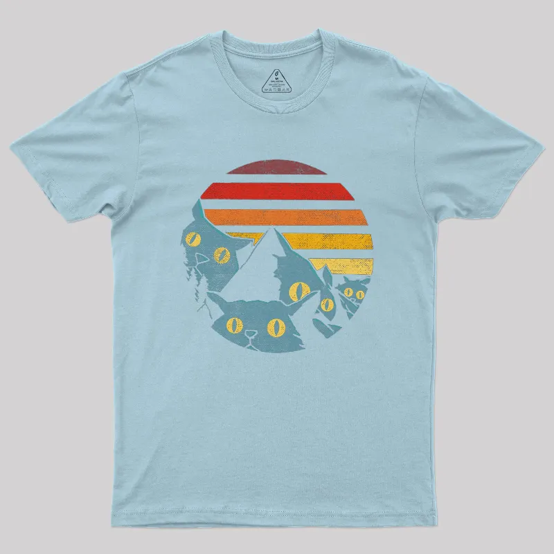 Meowntains Geek T-Shirt - Image 5