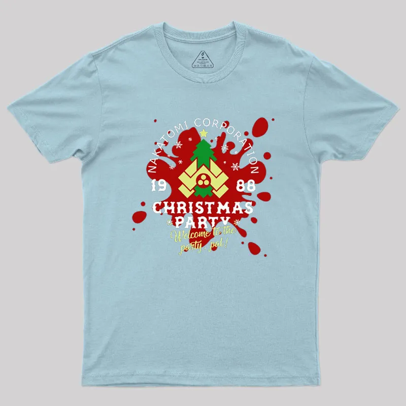 Nakatomi Corp Christmas Party Geek T-Shirt - Image 7