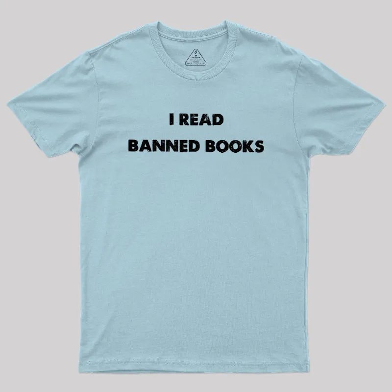 I Read Banned Books Geek T-Shirt - Image 9