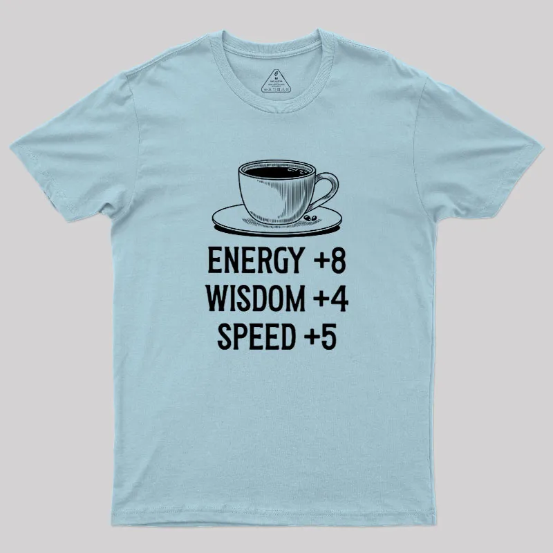 Coffe Stats Geek T-Shirt - Image 9