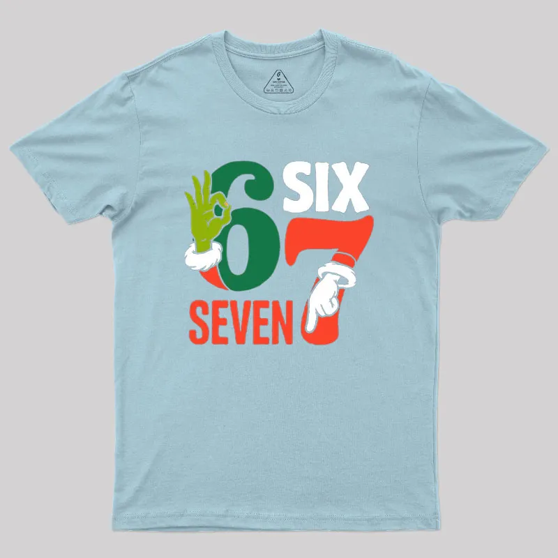 Funny 67 Meme Geek T-Shirt - Image 7