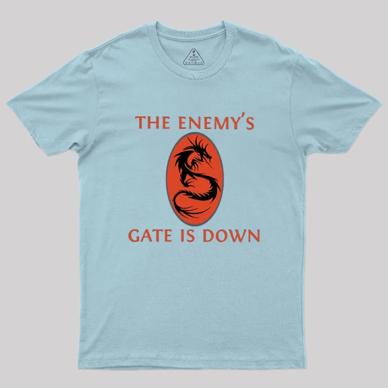 The Enemy's Gate Is Down Geek T-Shirt - Image 5