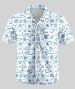 Alternative view of Galaxy White Button Up Pocket Shirt