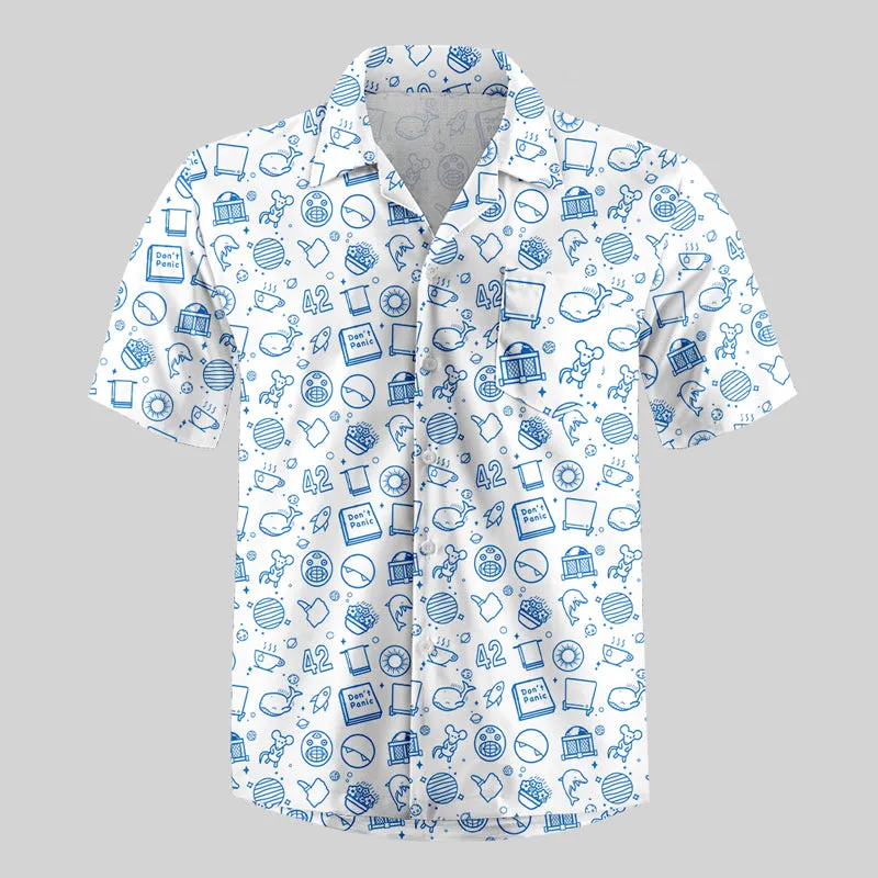 Galaxy White Button Up Pocket Shirt - Image 2