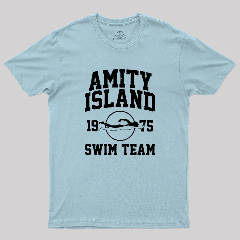 Amity Island Swim Team Geek T-Shirt - Image 10
