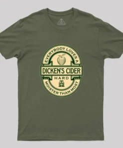 Dicken's Cider Label Geek T-Shirt