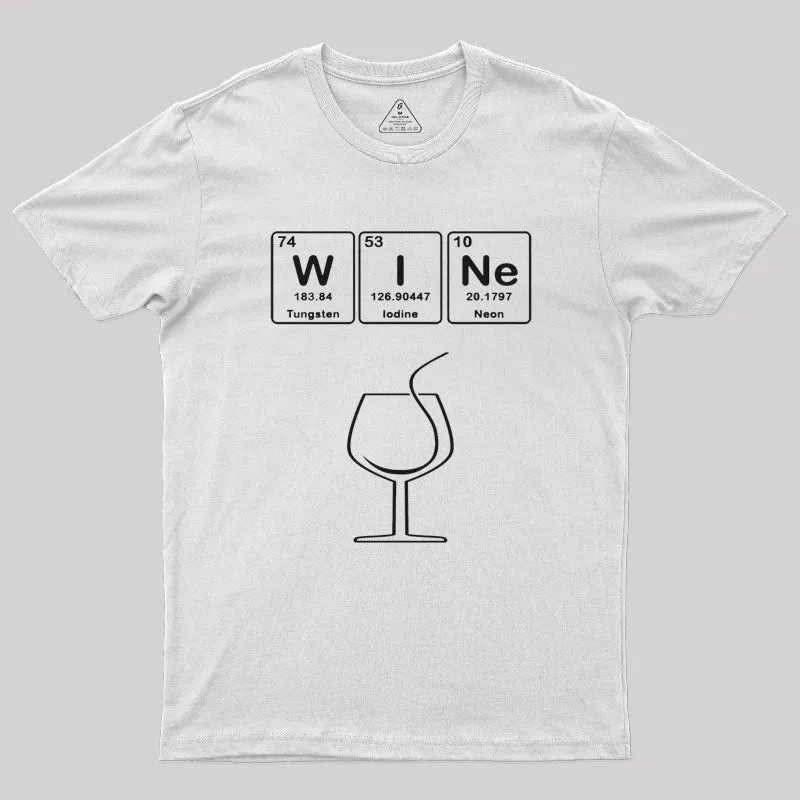 Wine with Elements Symbols T-Shirt - Image 11