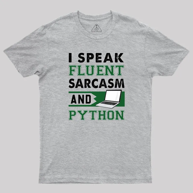 I Speak Fluent Python T-Shirt - Image 2