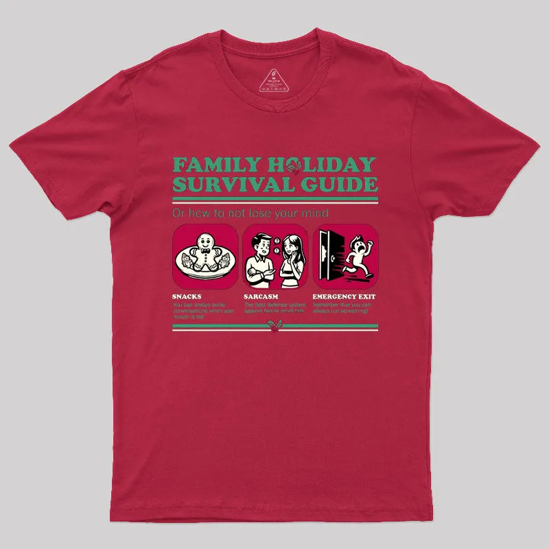 Family Holiday Survival Guide T-Shirt - Image 2