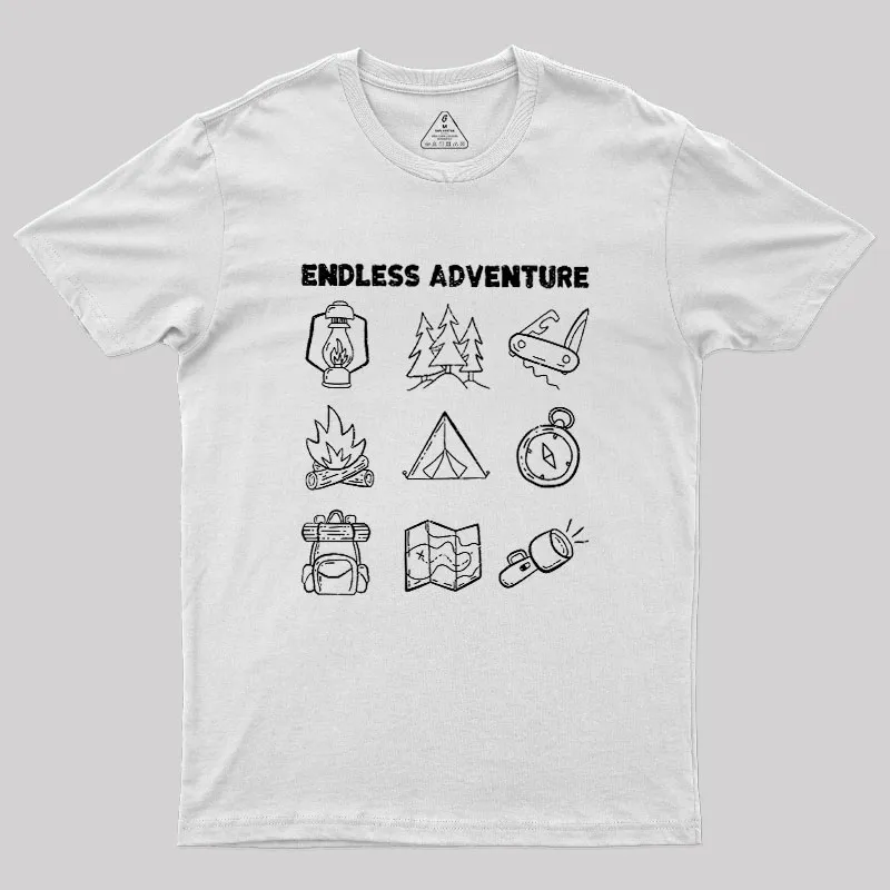 Endless Camping Adventure Geek T-Shirt - Image 11
