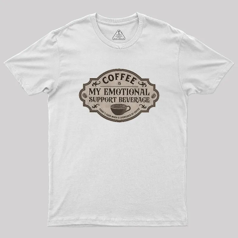 My Emotional Support Beverage Remix Geek T-Shirt - Image 11