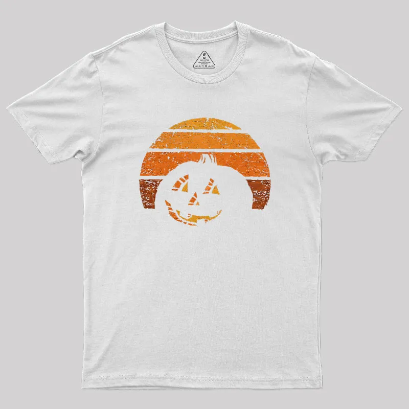 Pumpkin Silhouette Geek T-Shirt - Image 7
