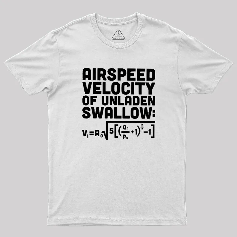 Airspeed Velocity of an Unladen Swallow Geek T-Shirt - Image 11