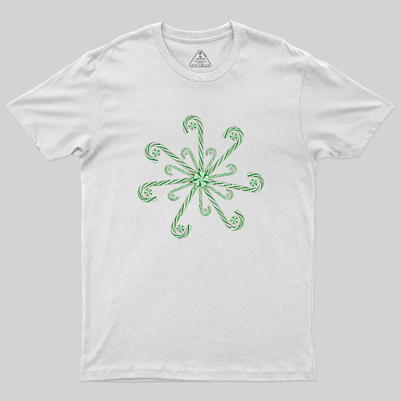 Christmas Candy Candy Cane Geek T-Shirt - Image 8