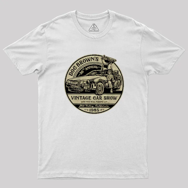 Vintage Car Show Geek T-Shirt - Image 11