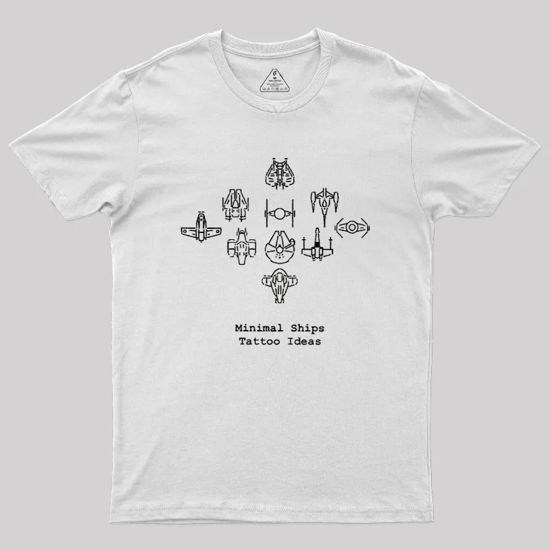 Minimal Ships Geek T-Shirt
